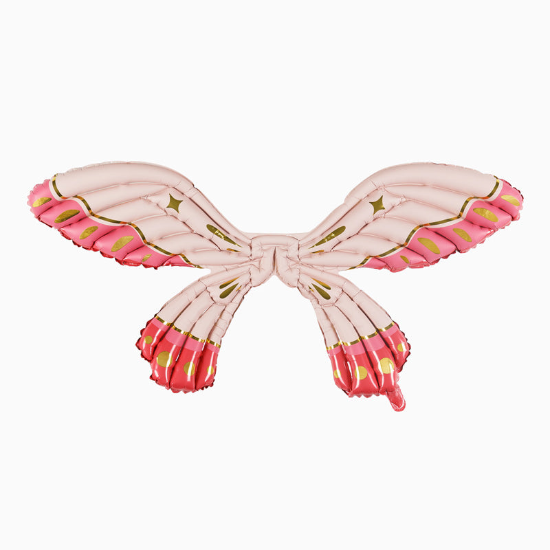 Pink butterfly foil balloon