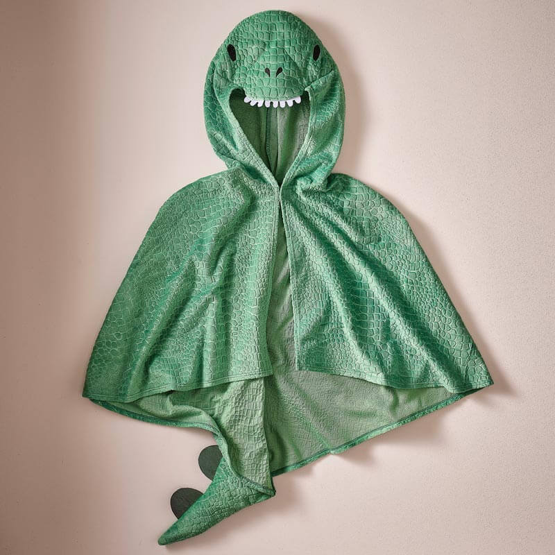 Manteau de dinosaure vert