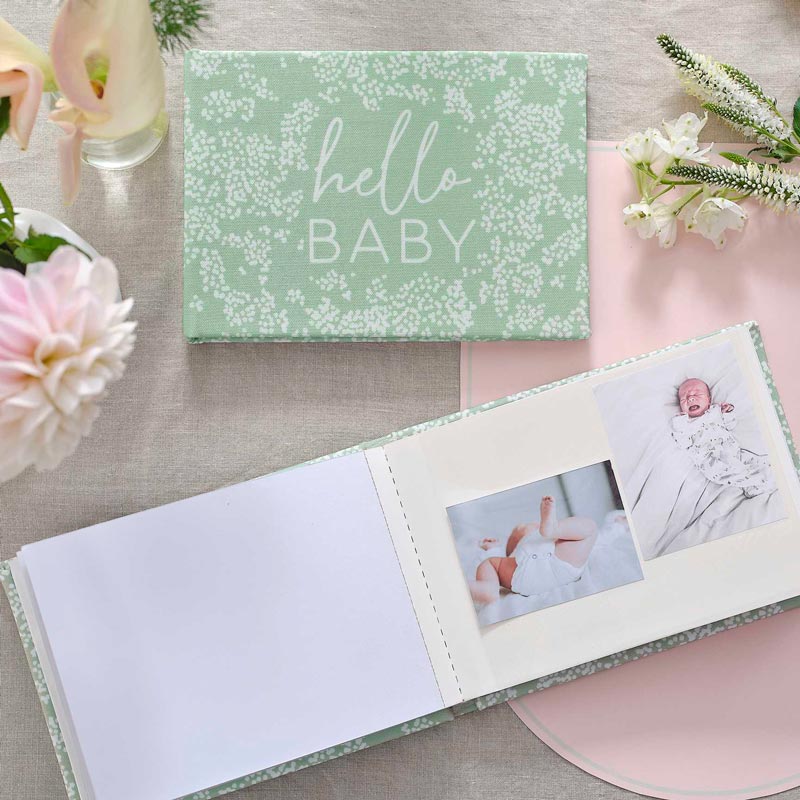 Lino photo album 'Hello Baby' Green