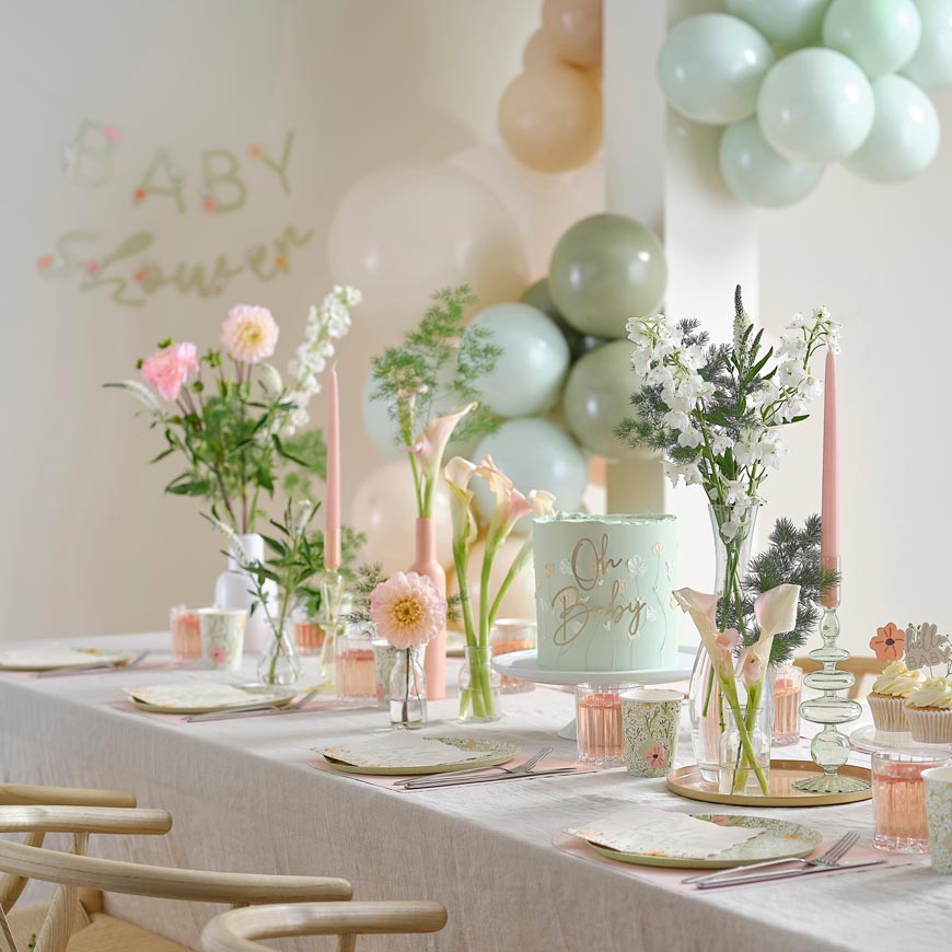 Guirnalda Floral "Baby Shower"