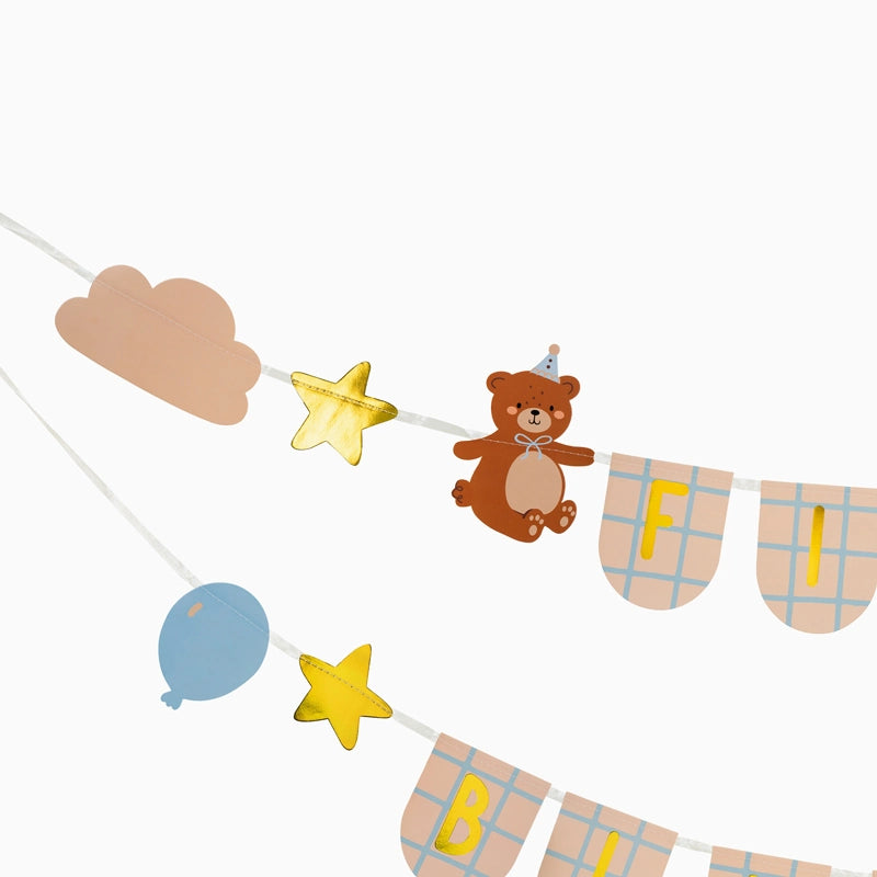 Guirnalda Oso "First Birthday" 2,55 m