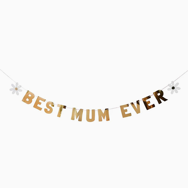 Guirnalda "Best Mum Ever" gold