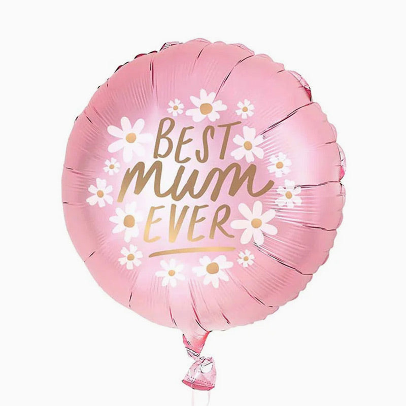 Foil Globo "Meilleure maman de tous les temps" Rosa