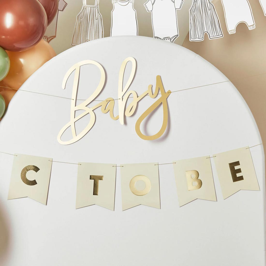 Baby shower de baby shower de carton de Guirnalda (copie)