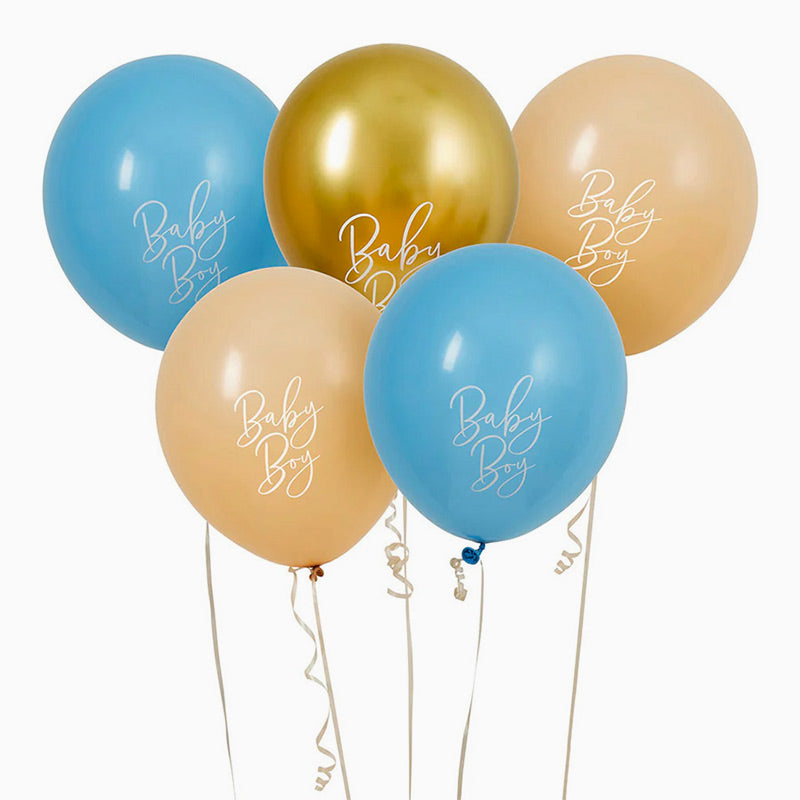 Ballon bleu "bébé" en latex "