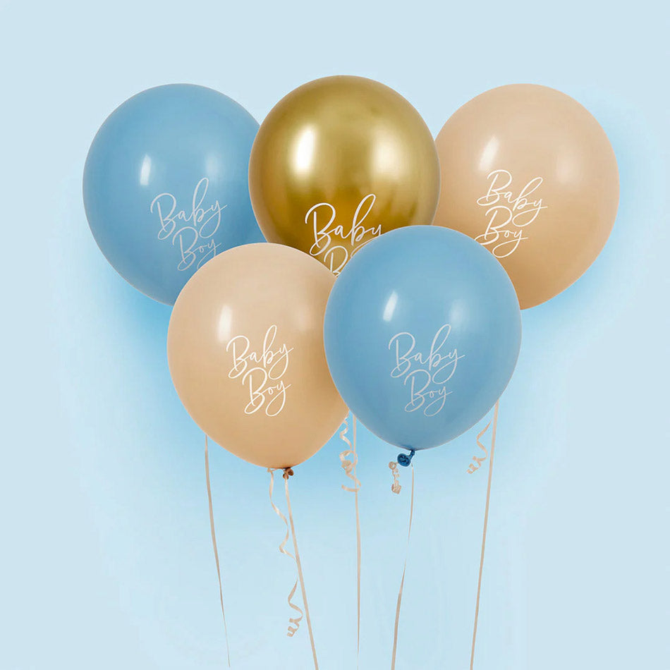 Ballon bleu "bébé" en latex "