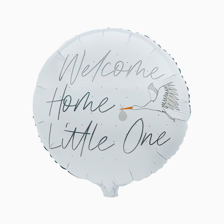 Globo Foil Cigüeña "Welcome Home Little One"