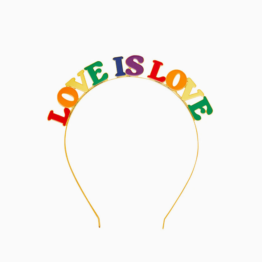 "Love Is Love" Metal Headband "