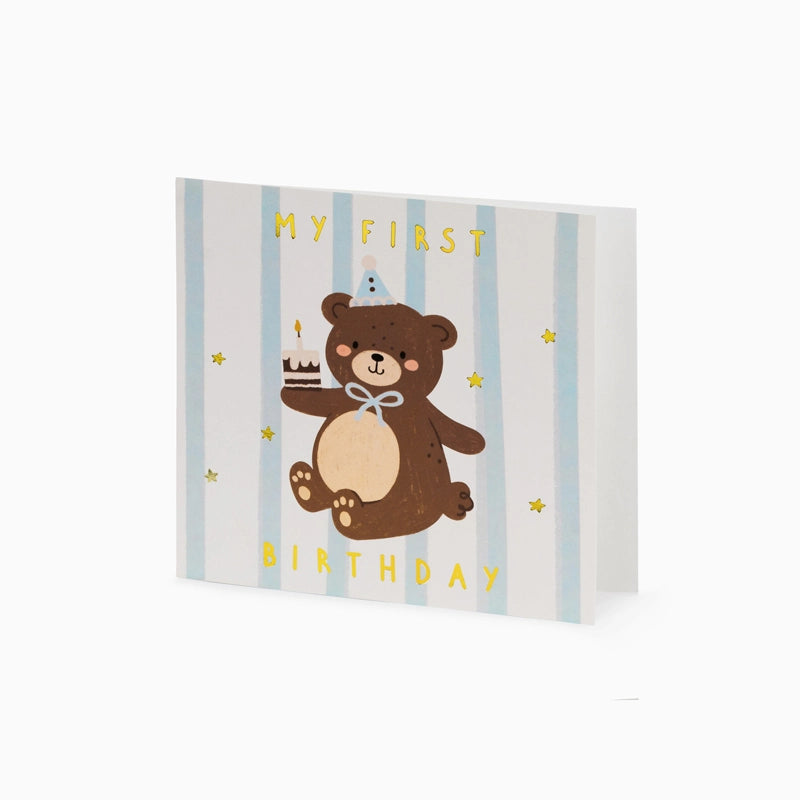 14x14 cm bear card