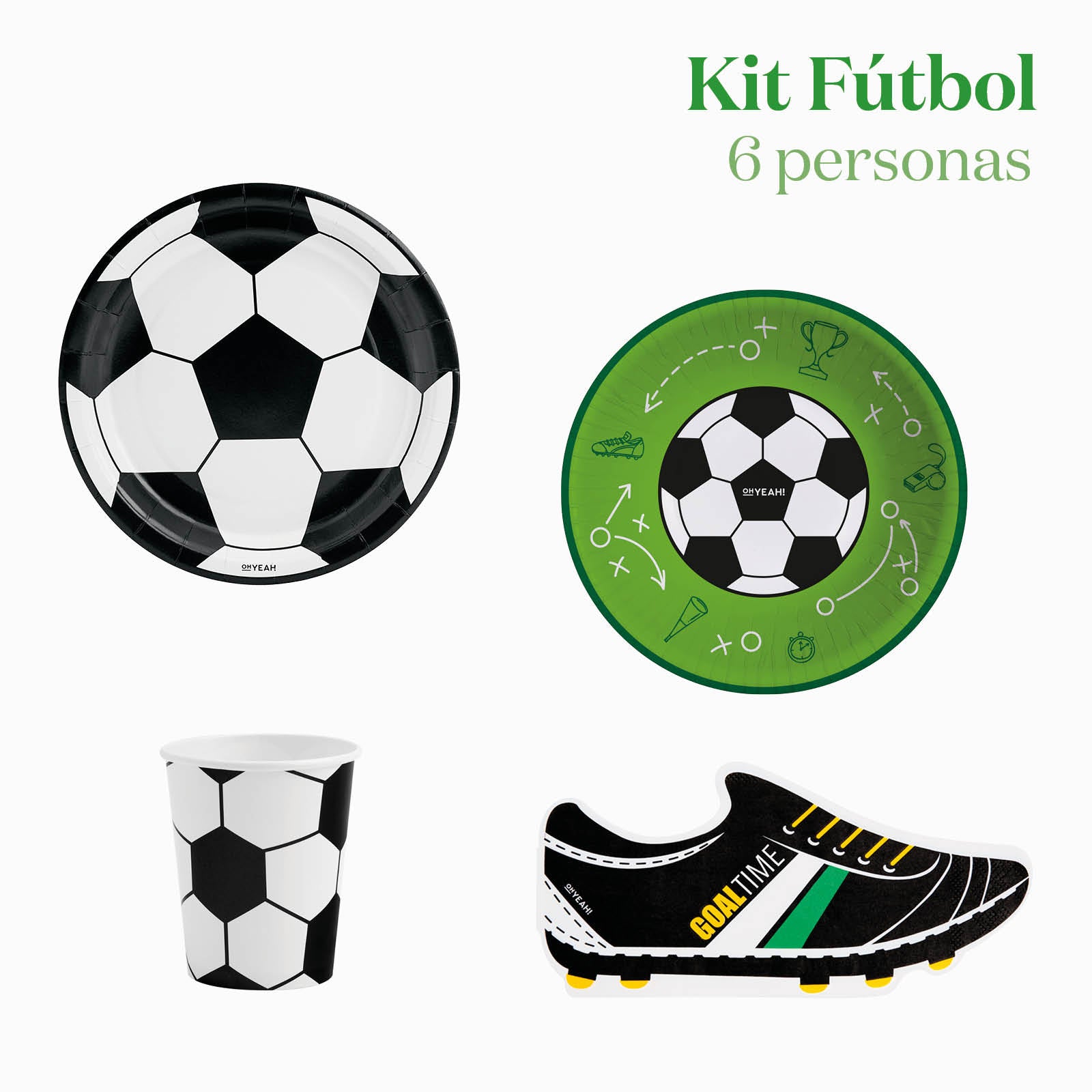 Kit da tavolo di base 6 persone calcio