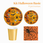 Kit básico de mesa de Halloween 6 pessoas