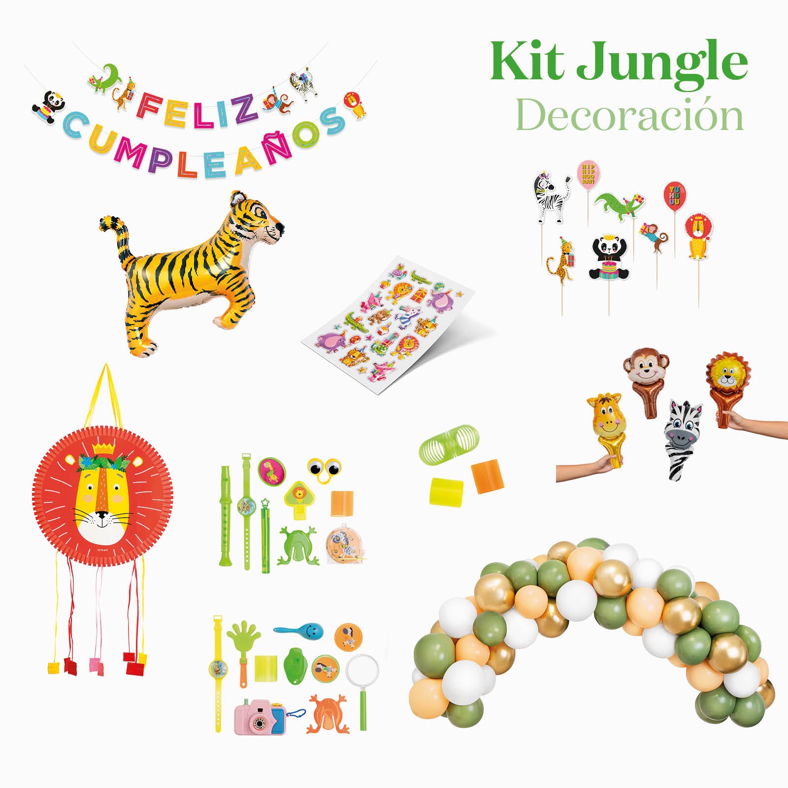 Kit di decorazione dell'ambiente safari