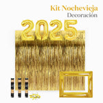 Kit Deco Photocall Nochevieja 2025 Oro