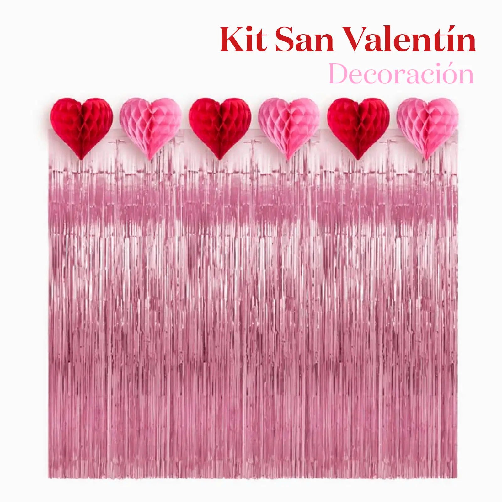 DECO KIT San Valentine Guirnalda Rosa