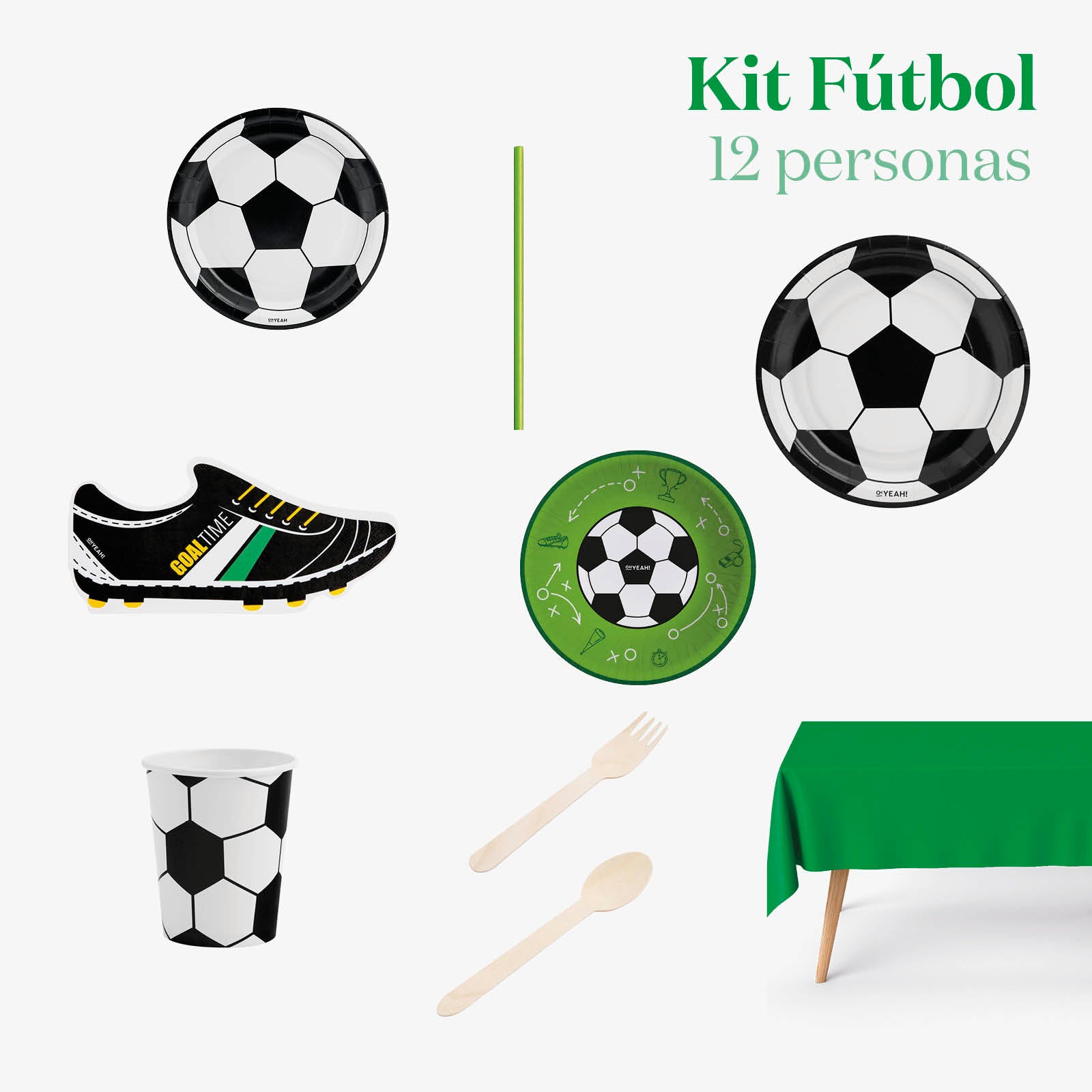 Kit Mesa Premium 12 personas Fútbol