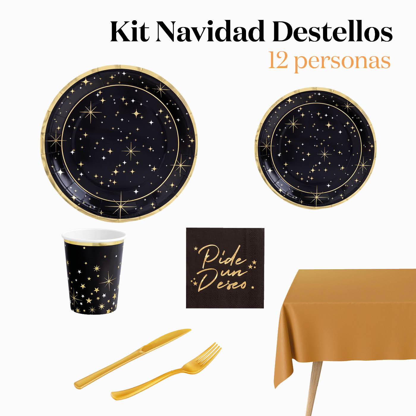 CHRISTMAS PREMIUM TABLE KIT FLATS 12 PEOPLE