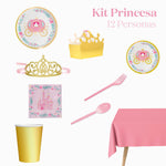 Kit de mesa premium 12 pessoas da princesa