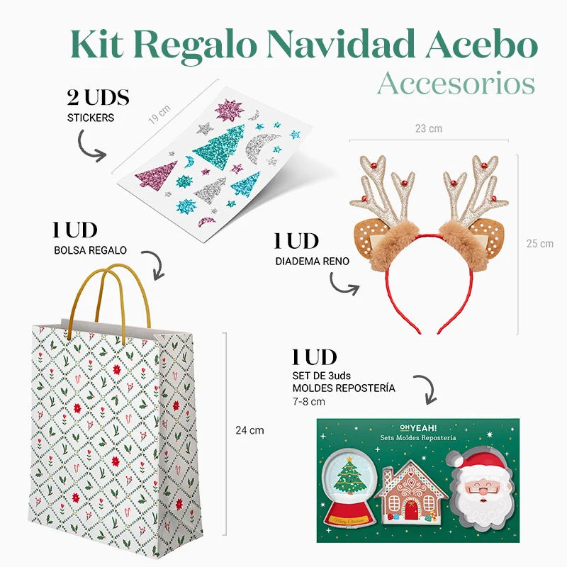 Regalo di sacca di Natale Acebo bianco