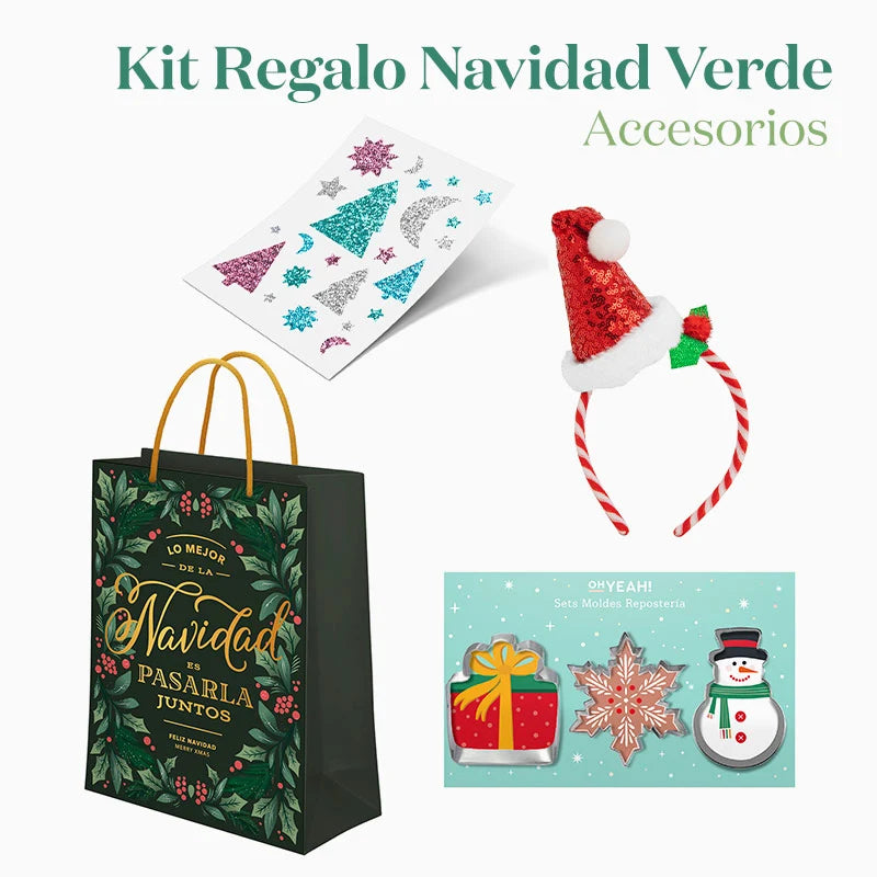 Kit regalo in borsa verde