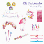 Kit de decoração de meio ambiente unicórnio