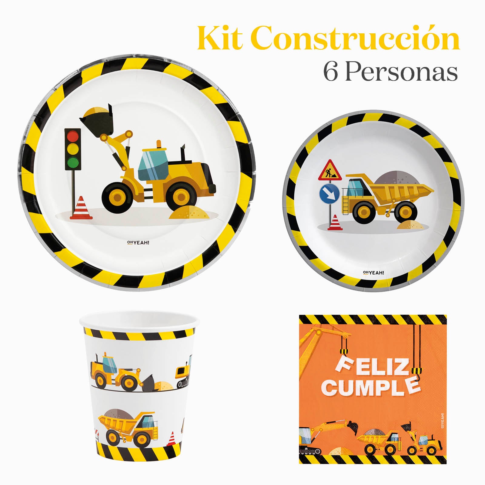 Kit Mesa Basic 6 Personas Construcción