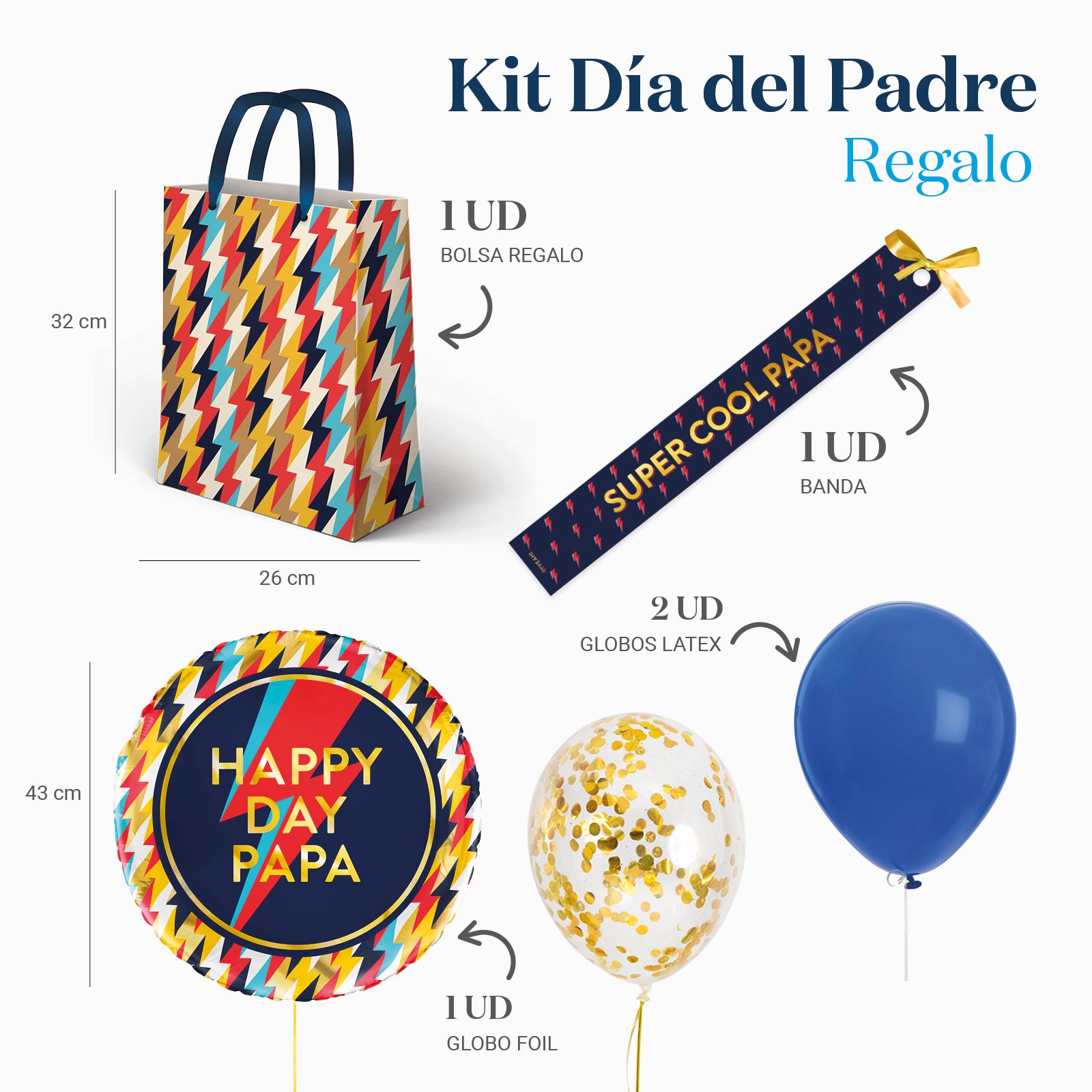 Kit regalo i raggi della borsa del padre