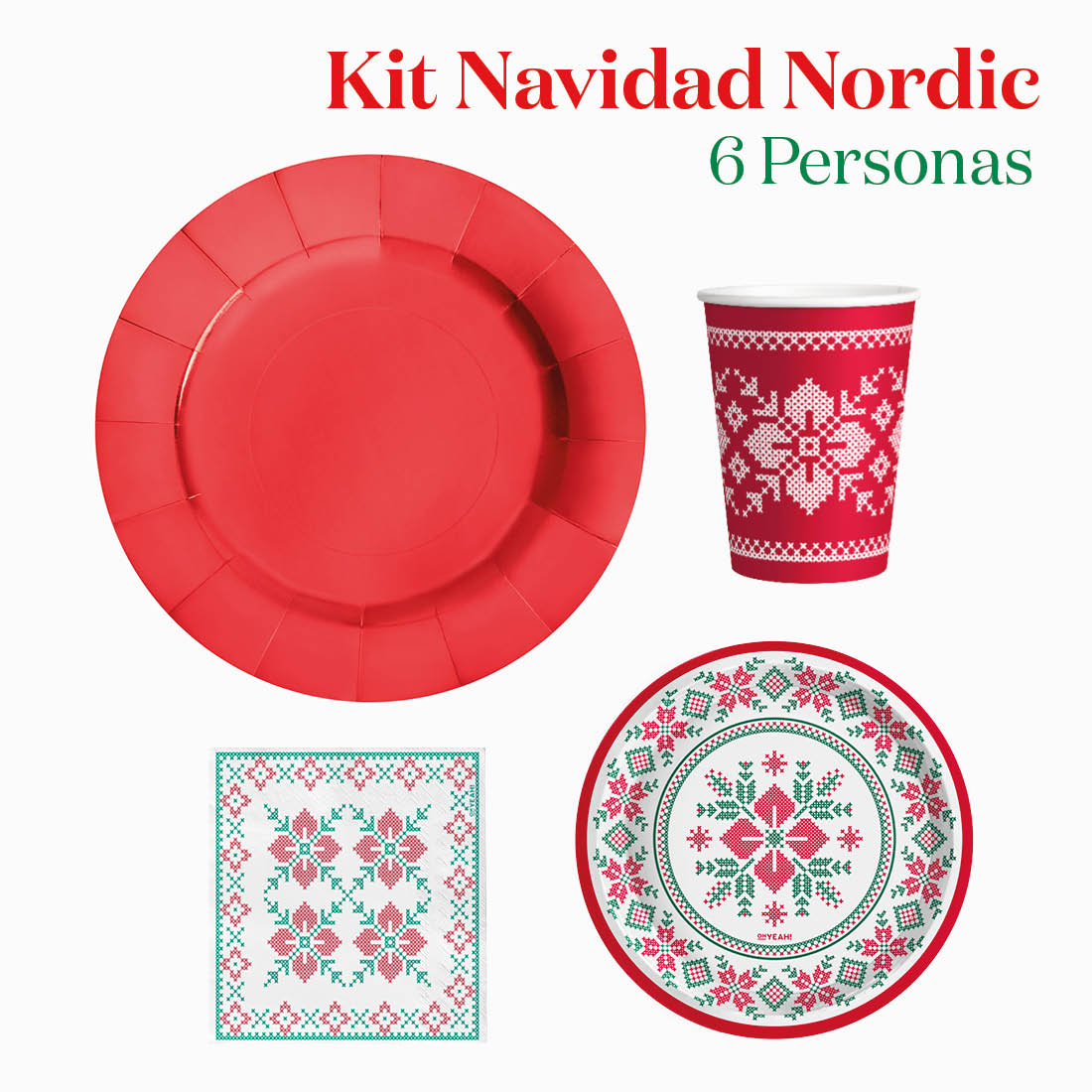 Kit da tavolo nordico di base 6 persone