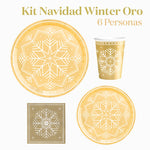 Kit di base inverno inverno 6 persone d'oro