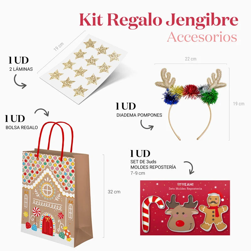 Kit Regalo Bolsa Navidad Jengibre