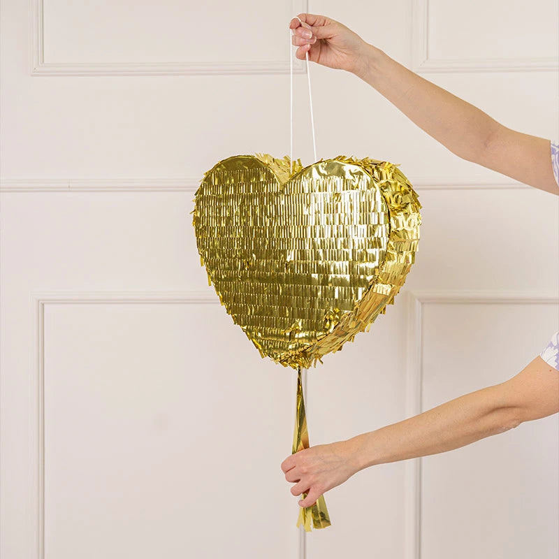 Piñata 3D Corazón Oro