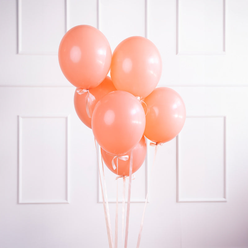 Latex balloon peach pastel