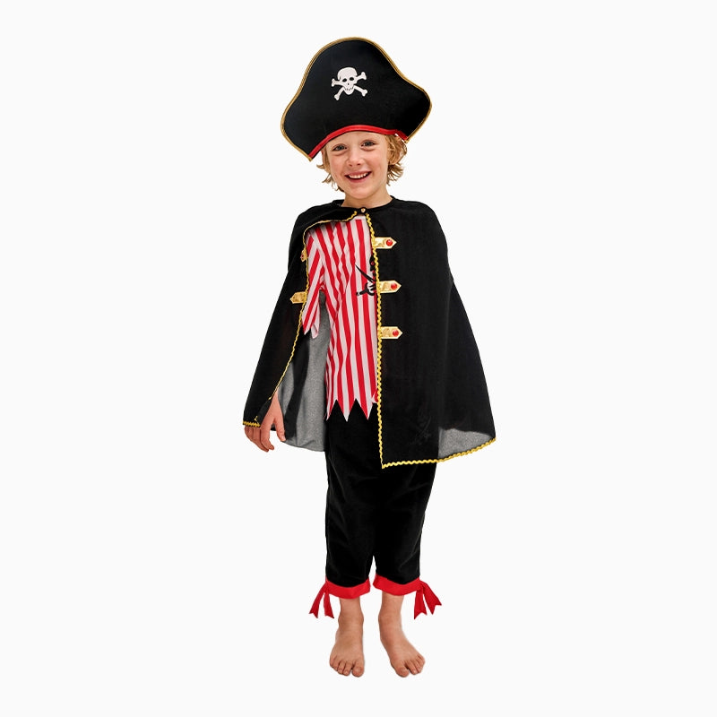 Costume pirata, per la taglia del bambino 116-128