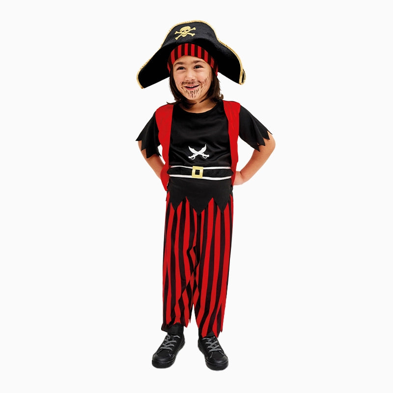 Costume pirata, per bambino, taglia 96-116 cm