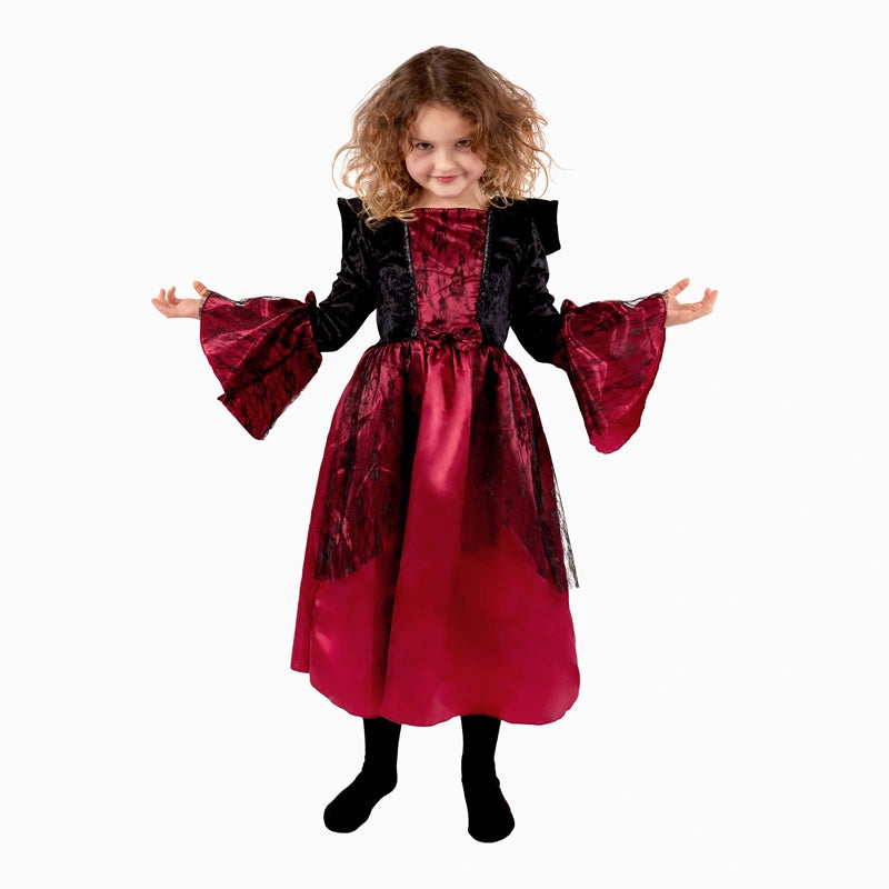 Disfraz Infantil Vampiresa Rojo