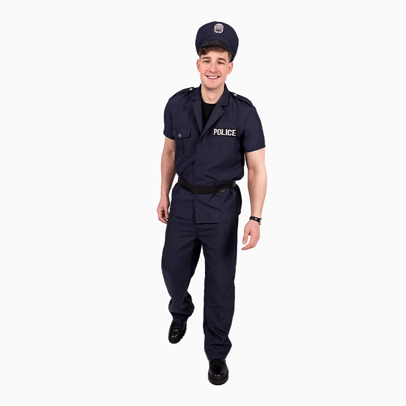 Officier de police, bleu marine, taille L