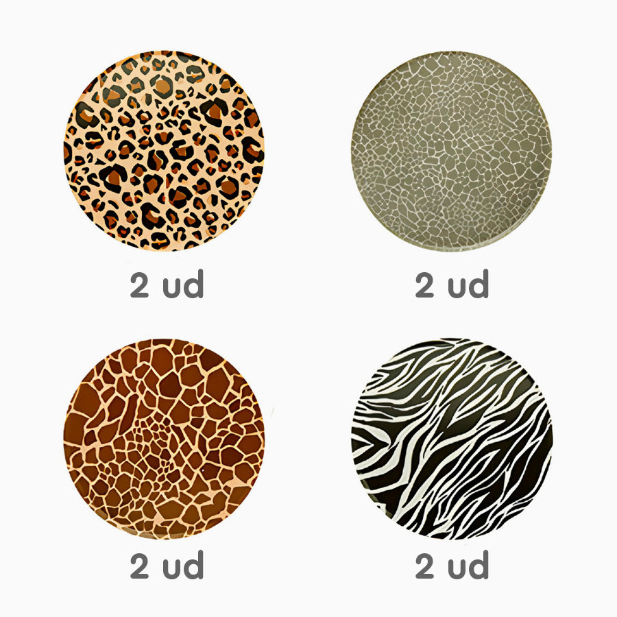 Animal print dishes