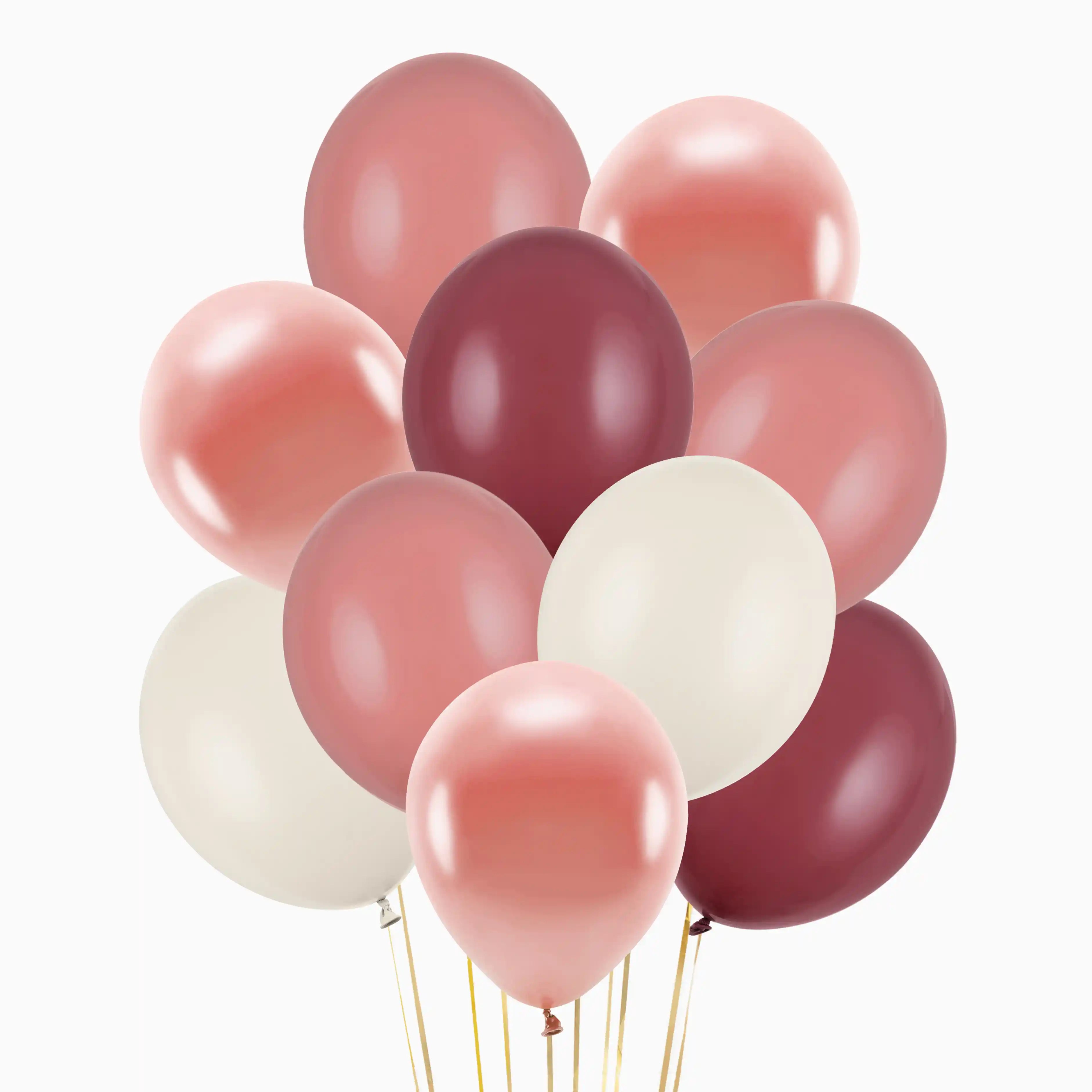 Pink latex balloons set