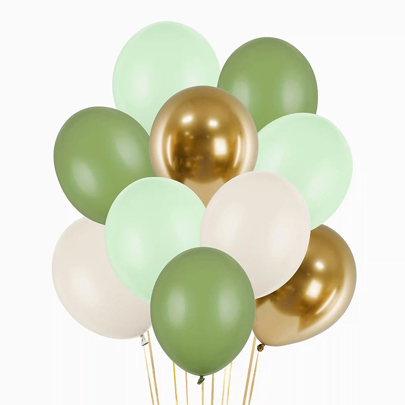 Set Globos Látex Verde