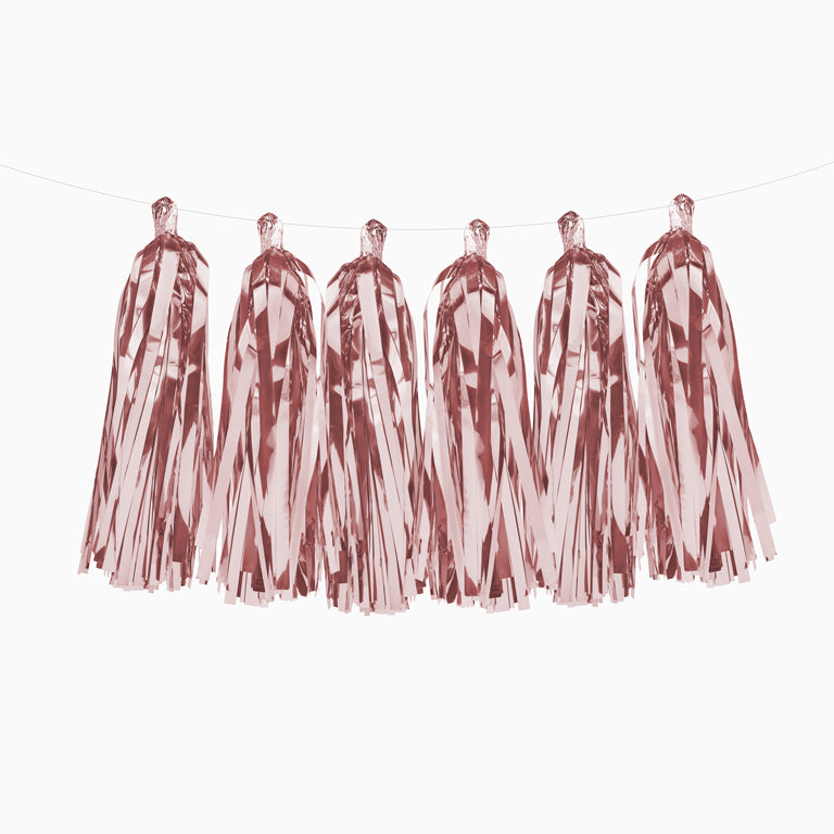 Guirnalda Tassel Oro Rosa