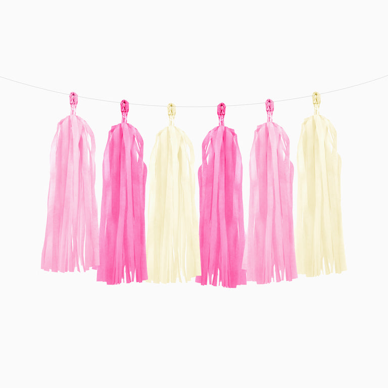 Guirnalda Tassel Rosa