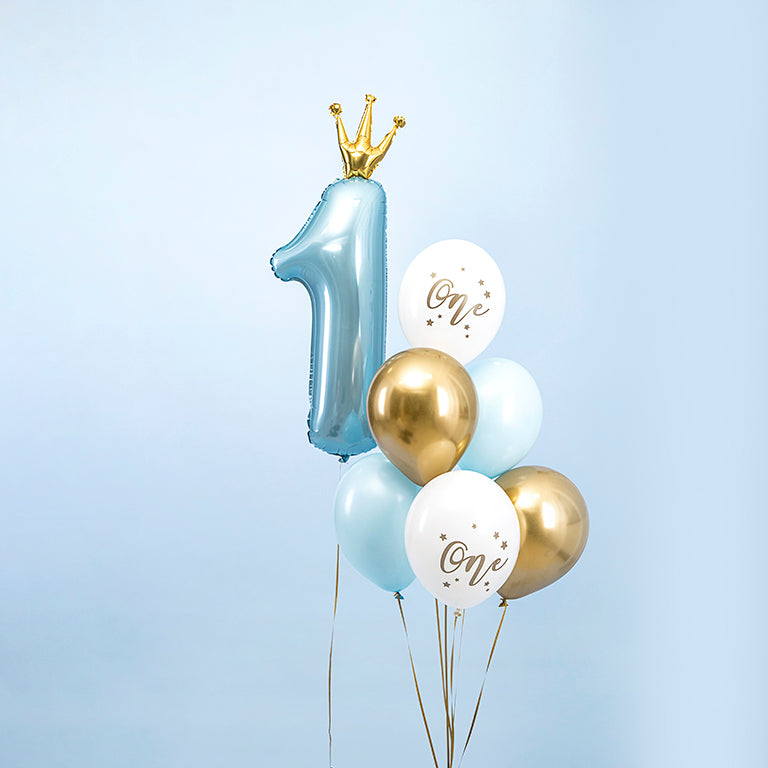 Set Blue Birthday Latex Globes