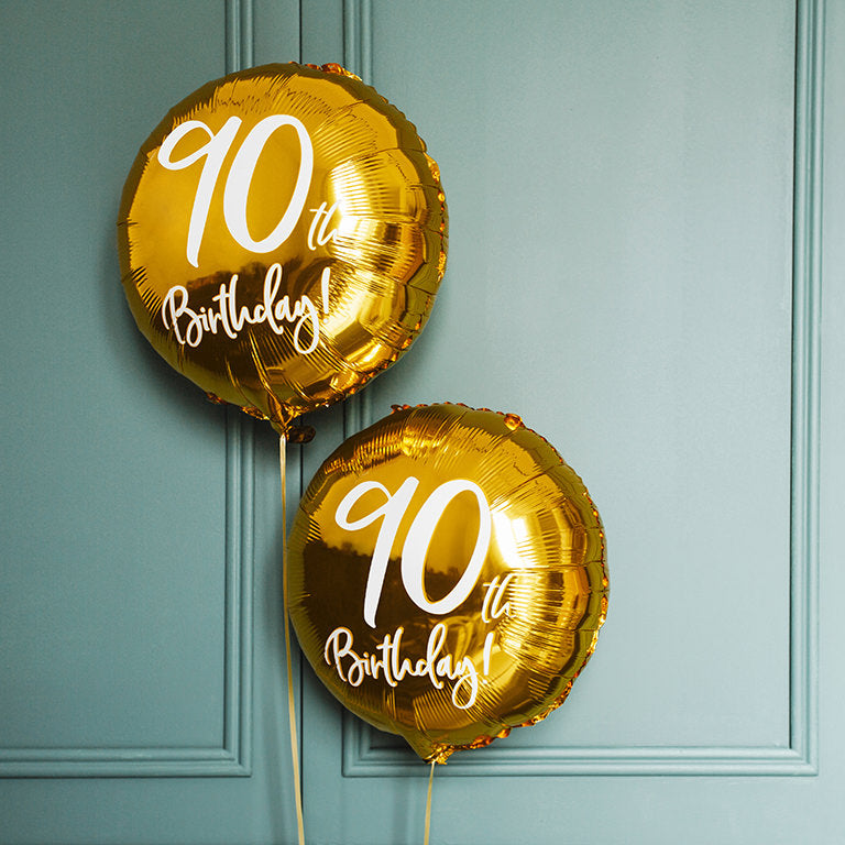 Globo Foil "90th Birthday"