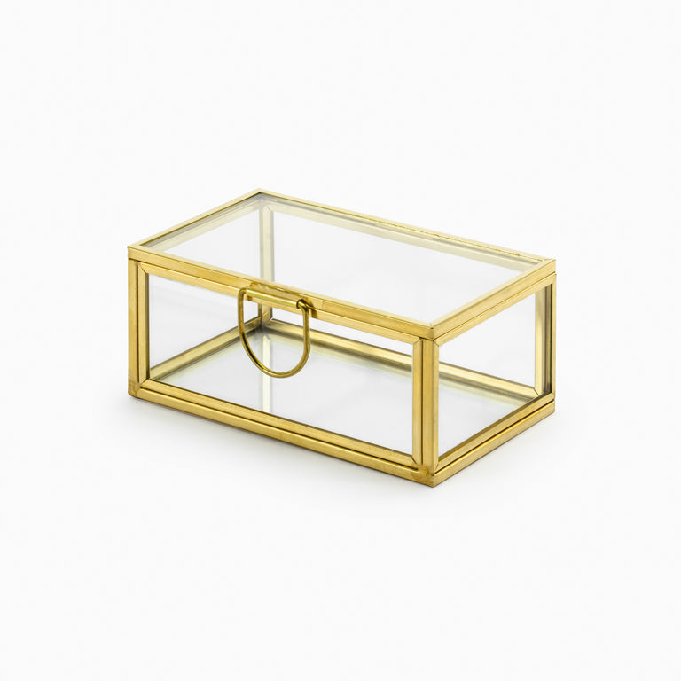 Caja Joyero Anillos Cristal Boda