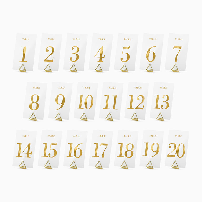 Table Numbers Gold Marssites