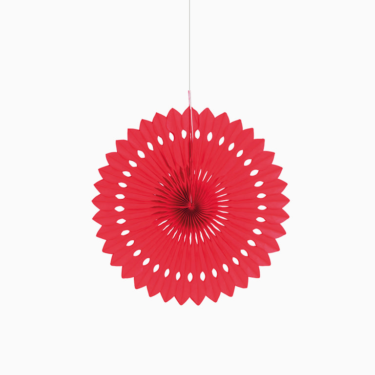 Red paper fan