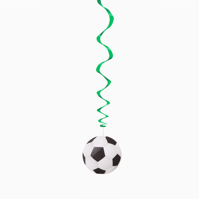 Soccer decorative spiral