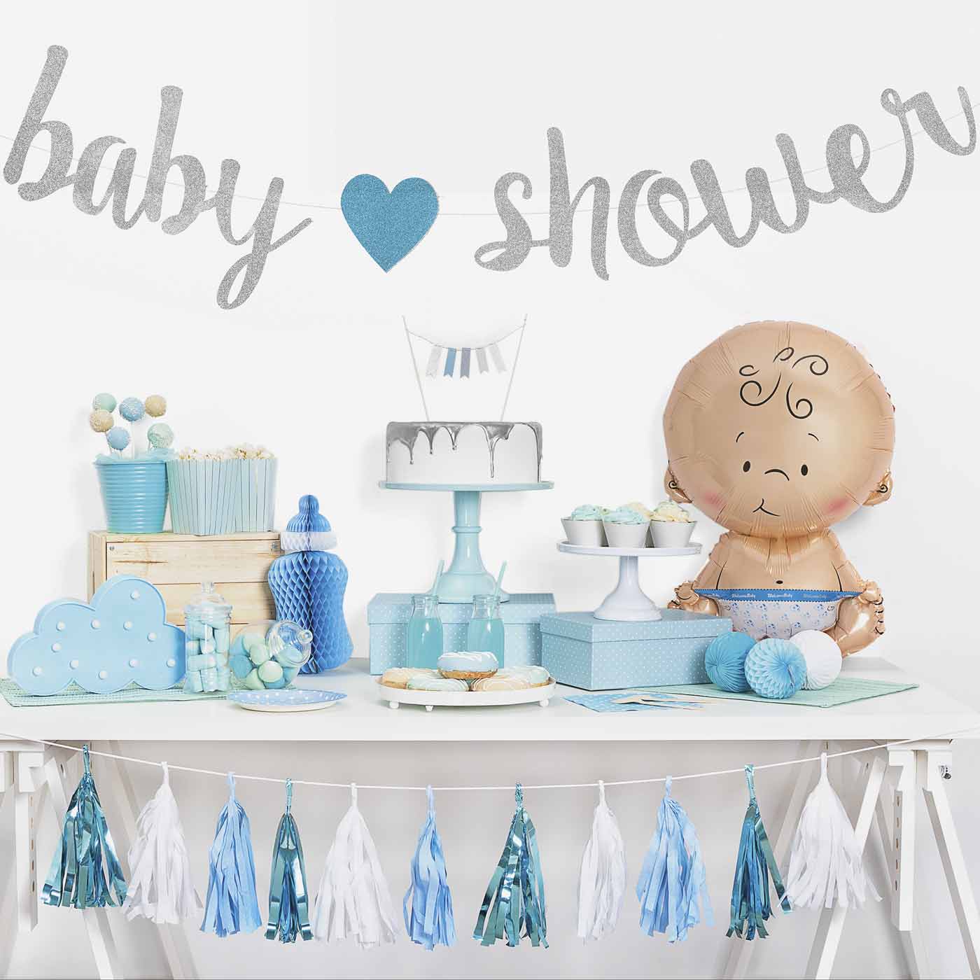 Guirnalda Baby Shower Silver