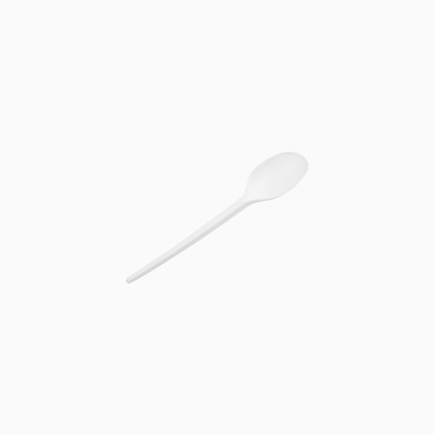 Teaspoon of white compositional dessert