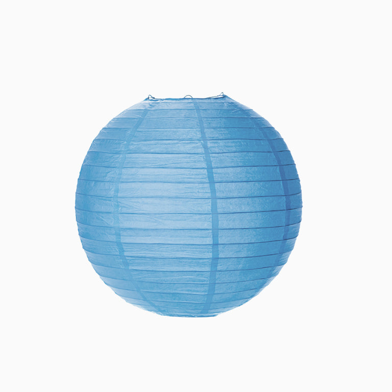 Papier moyen de la lampe de sphère Ø35 cm Bleu pastel