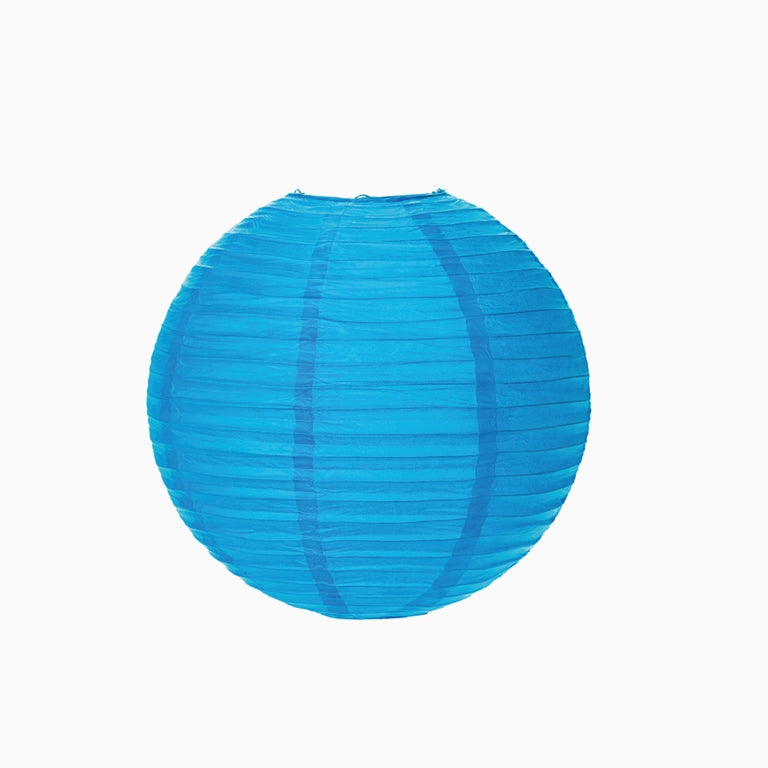 Lámpara Esfera Papel Mediana Ø35 cm Azul